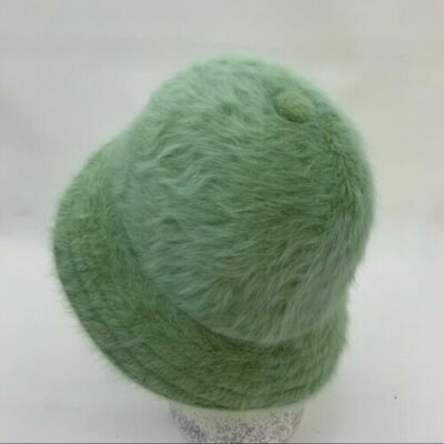 Kangol Furgora Mint Angora Bucket Hat Size Small Furgora Angora Fur Bucket Hat - Black – Mint Market main image 2