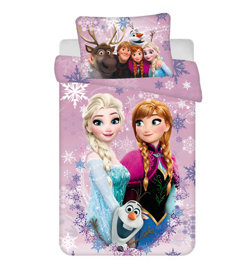 Disney Frozen 2 Anna Elsa Olaf Baby Bettwäsche 100 x 135 cm 