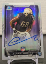 TJ CLEMMINGS 2015 Topps Bowman Chrome On Card Auto PITT PANTHERS