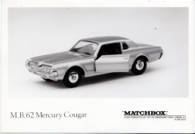 Matchbox 62C Mercury Cougar originales altes s & w Pressefoto