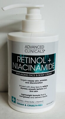 ADVANCED CLINICALS RETINOL + NIACINAMIDE Anti Aging Face & Body