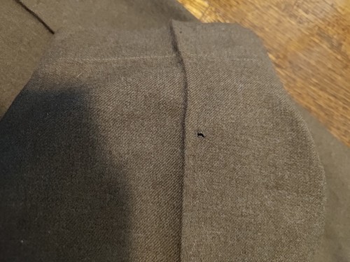 Original WWII, WW2 XIX Corps Wool Coat and Pants, W/ Patches - DAMAGED W/ HOLES - Picture 22 of 24
