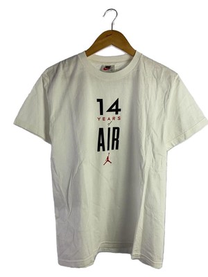 NIKE 90s USA 14 YEARS OF AIR L COTTON White TEE Used | eBay 