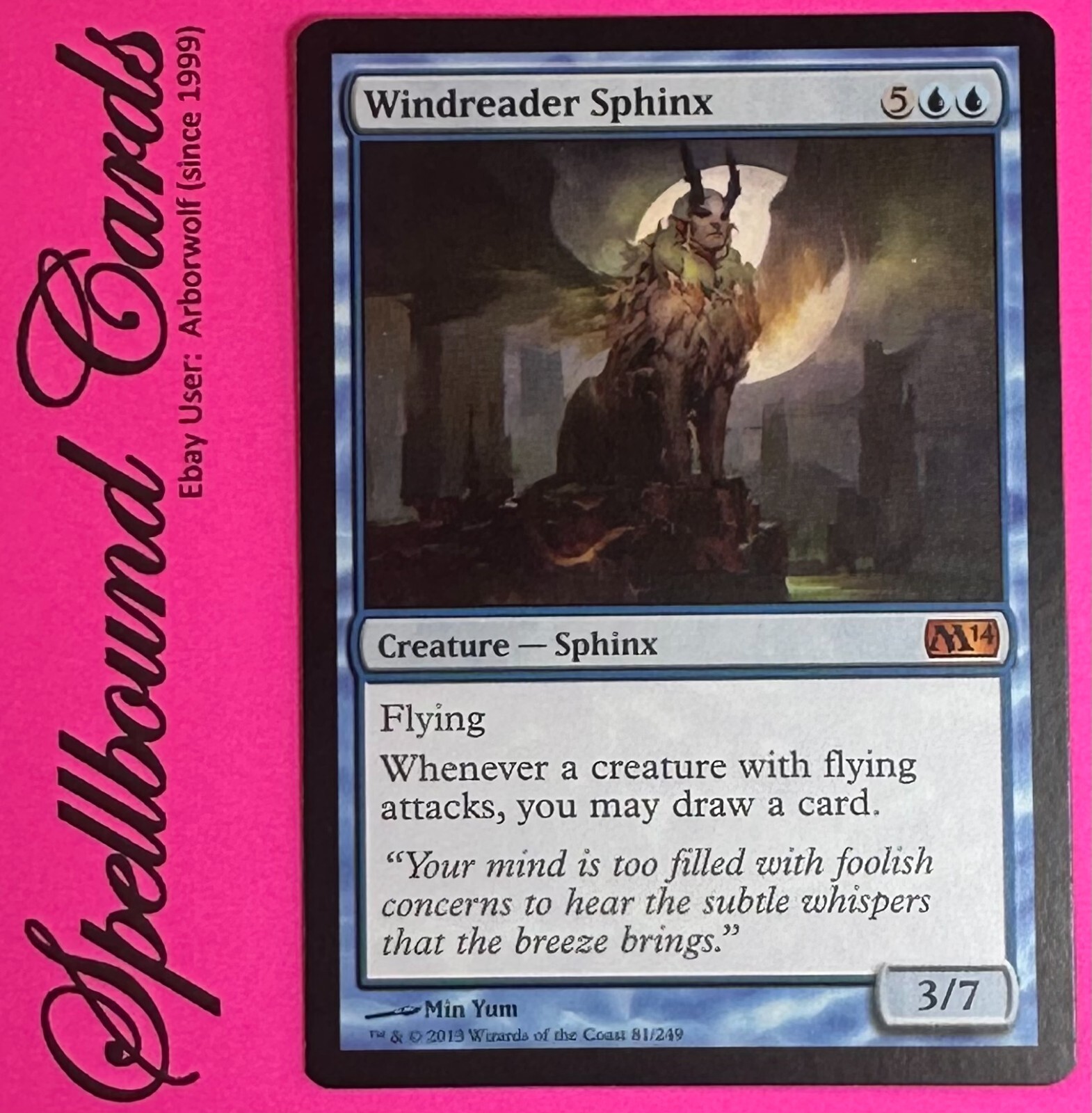 MTG EN x1 Windreader Sphinx (#081/249) Magic 2014 (M14) NM+ [244187]