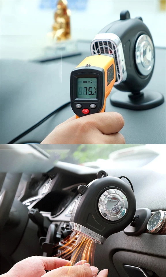 Portable Car Truck Heater Hot Blower Windshield Defogger Defroster 150W 12V ABS - Image 4 of 4