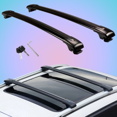 2pcs fit for MG ZS ZST 2017-2024 Lockable Crossbars Roof Rack Cross Bars