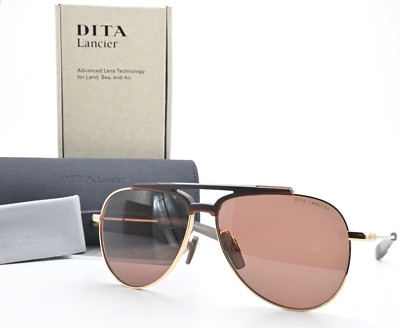 DITA Lancier Sonnenbrille LSA-401 DLS401-60-01 Pilot Polarisiert Lens For Land L