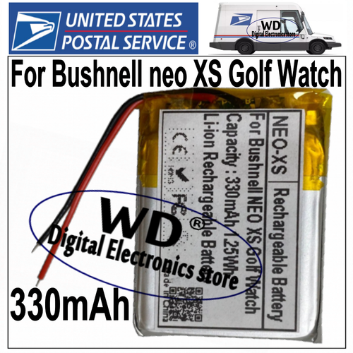 USPS Replacement Battery For Bushnell neo XS Golf Watch Battery 330mAh