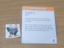 HeroClix DC JUSTICE LEAGUE F005 Green Lantern Corps Feat card