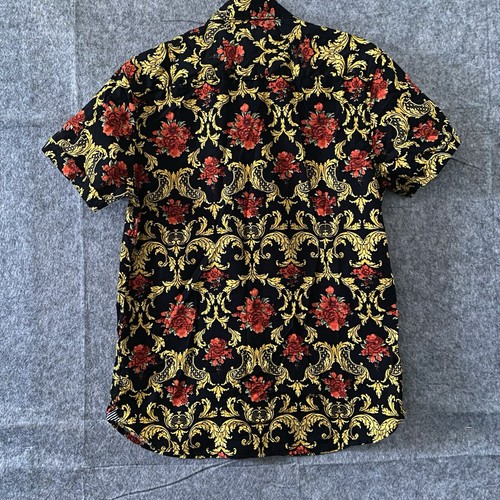 Denim and flower Shirt ricky Singh Black Floral Design Unique Quality Small - 第 9/10 張圖片