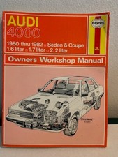 Audi 4000 1980 Thru 1982 Sedan Coup Owners Workshop Manualrepair Book