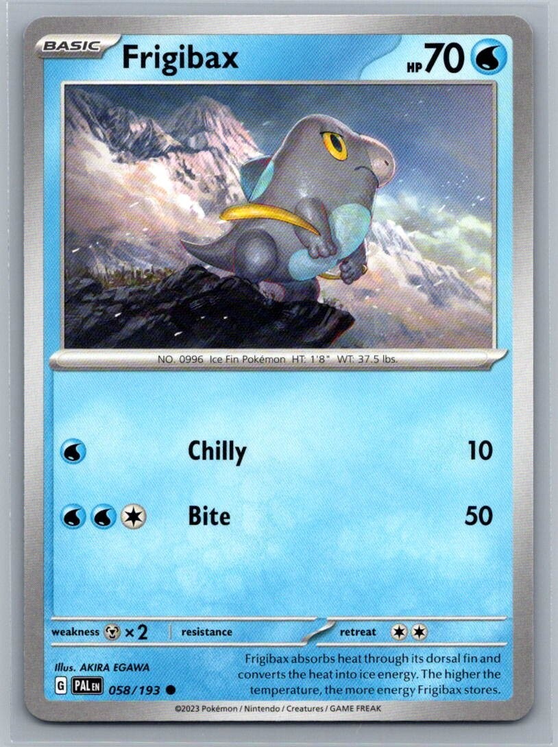 Frigibax 58/193 Paldea Evolved Common Pokémon TCG 2023