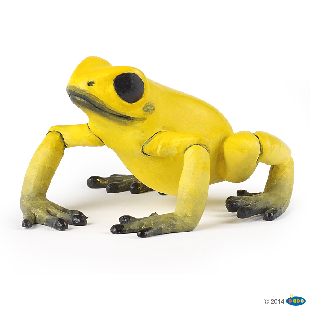 Papo 50174 Yellow Equatorial Frog 5 Cm Wildlife
