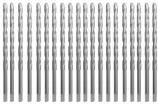 Masonry Drill Bit Set 20Pcs 1/4" x 4-1/2" Carbide Tipped Tapcon Half Flat Shank