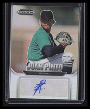 JUAN PINTO 2022 Panini Prizm Draft Picks Autograph Seattle Mariners