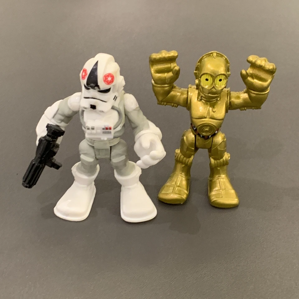 7PCS Playskool Star Wars Galactic Heroes Darth Vader Obi Wan Kenobi Pilot Figure - Image 3 of 4