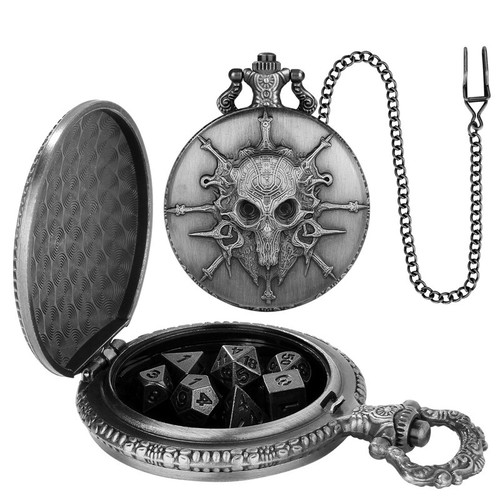 7pcs Metal DND Dice Set Polyhedral Dices Dungeons and Dragons with Pocket Case - Picture 15 of 17