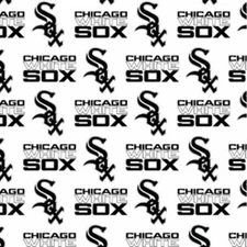 Chicago White Sox Fabric, BTY,  MLB 6636-B, Quilting Cotton, TheFabricEdge