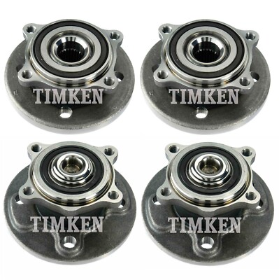 Front & Rear Wheel Bearing & Hub Assembly Kit Timken For Mini R52 R56 ...