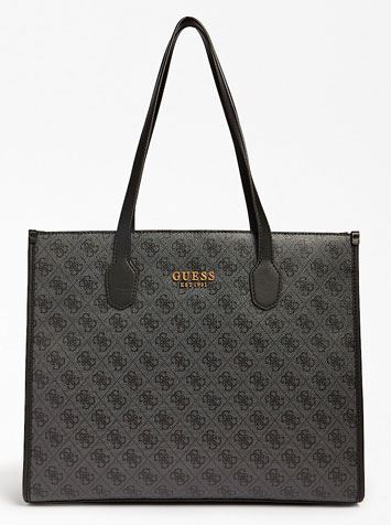 【ダークグレー(COA)】GUESS トートバッグ (W)MADWELLE Satchel original.jpg