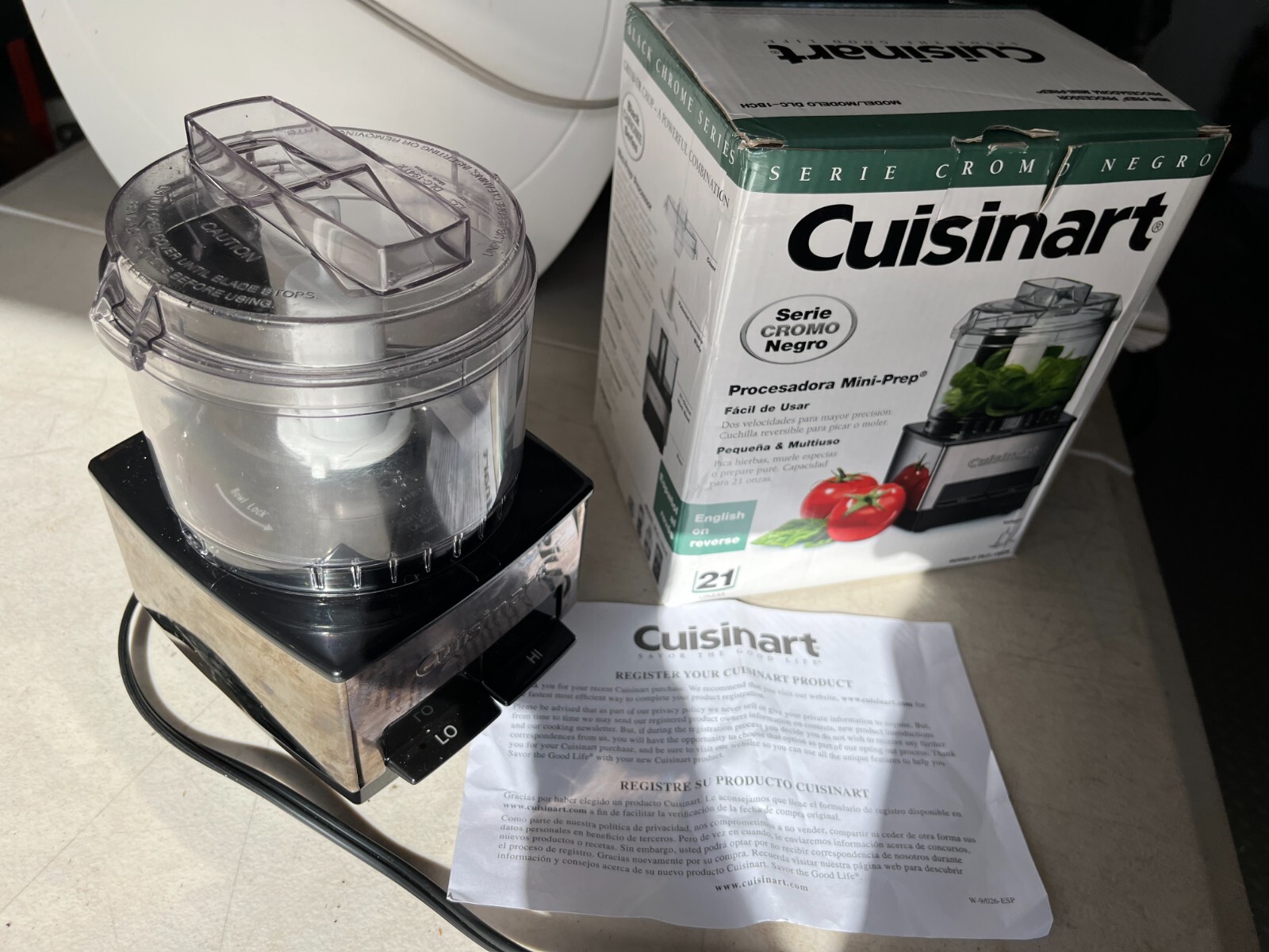 Cuisinart MiniPrep Processor Brushed Metal 21 Ounce Bowl 2 Speed Chop