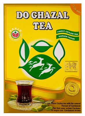 DO GHAZAL 500 Gramm Loser Schwarzer Tee mit Kardamom Aroma Black Tea Cardamon ch