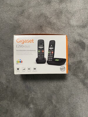 Gigaset  E 290 A Duo Telefon Schnurlos mit Anrufbeantworter  in OVP 