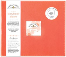 Doodlebug Storybook Album 12"X12"-Coral Pack of 1