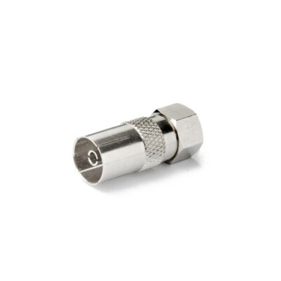 2pcs TV PAL Female to F  Male Connector Adapter for DVB-T ATSC TV Tuner Receiver