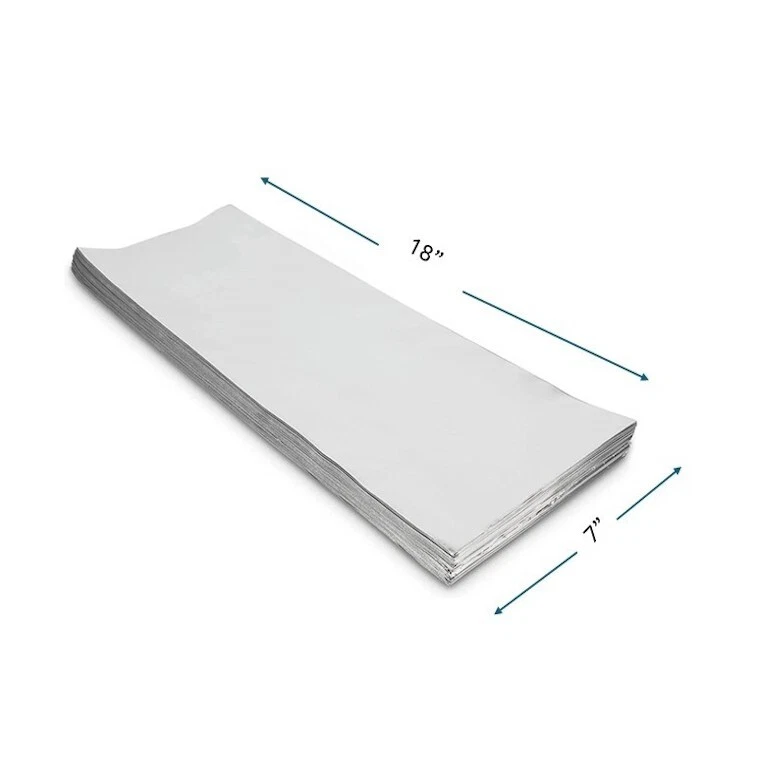 Plata Mylar Metálico Vino Bolsas Regalo Tamaño 7"x 18" (1 Litro) Pack de 100 Piezas Foto 2 de 3