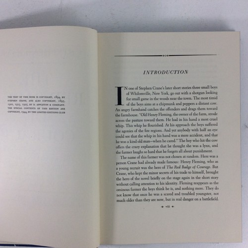 The Red Badge of Courage - by Stephen Crane 1944 Heritage Club - Hardcover - Picture 10 of 10