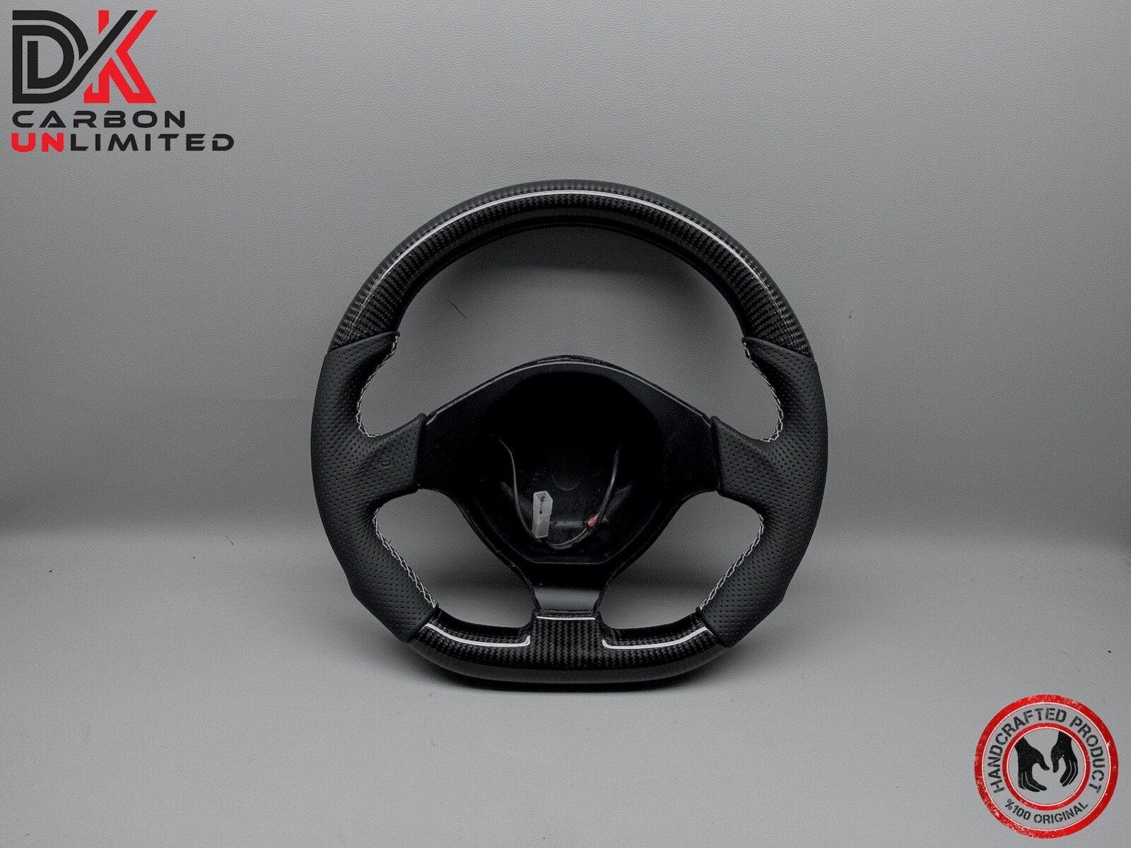 Lamborghini LP640 LP650 LP670 Murcielago Perforated 2x2 Carbon Steering Wheel v3