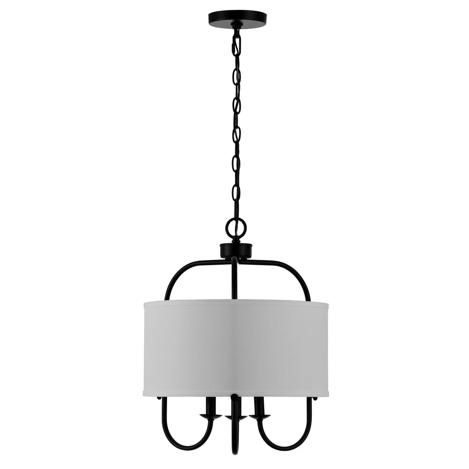 SAFAVIEH Jemmi 3 Light 16 Inch Pendant | Black | - Image 2 of 4