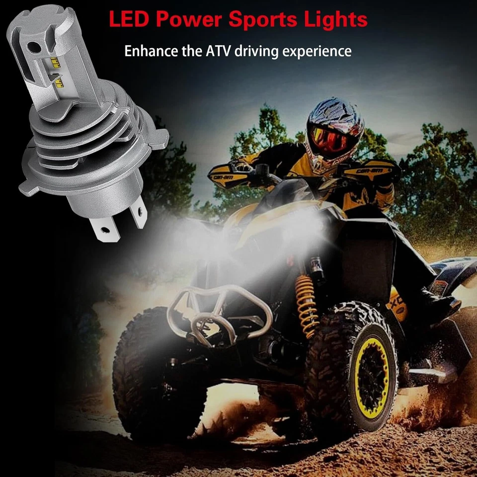 Faros LED H4+7" pulgadas redondos carcasa alta/baja para camioneta Dodge B200 B300 1971-1974 Foto 4 de 4