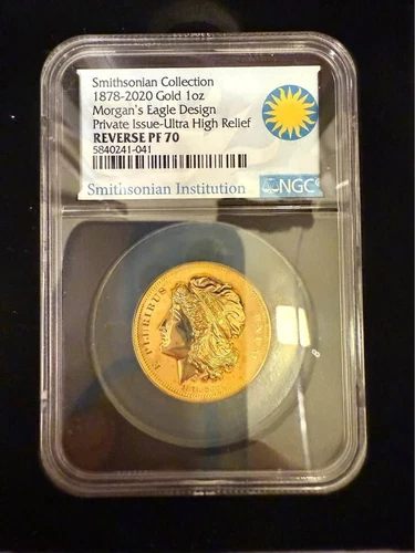 1878-2020 Smithsonian George T Morgan $10 Eagle Rev Proof NGC PF70 399 Minted