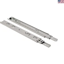 Pack of 10 Pairs Ball Bearing Full Extension Drawer Slides, Zinc, 100 Lbs 16 "