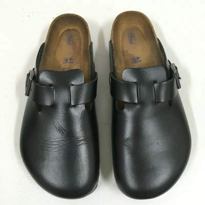 birkenstock boston amalfi leather soft footbed