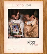 Russ Berry Good Sport Baseball Father Day - Magazine Print Ads Ephemera Art 1998