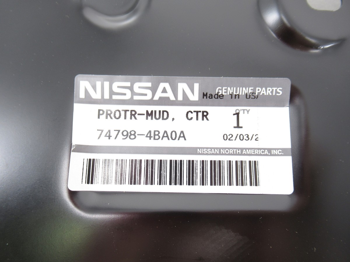 Genuine OEM Nissan 74798-4BA0A Rear Floor Pan Splash Shield 2014