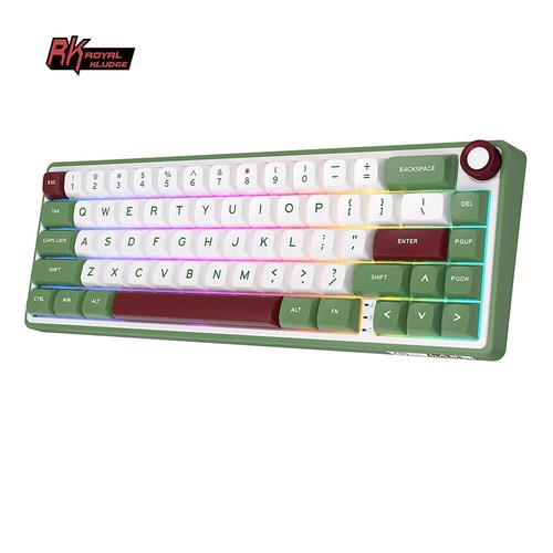 RK Royal Kludge R65 RGB Wired Mechanical Gaming Keyboard Hot Swapple GreenSand - Picture 33 of 36