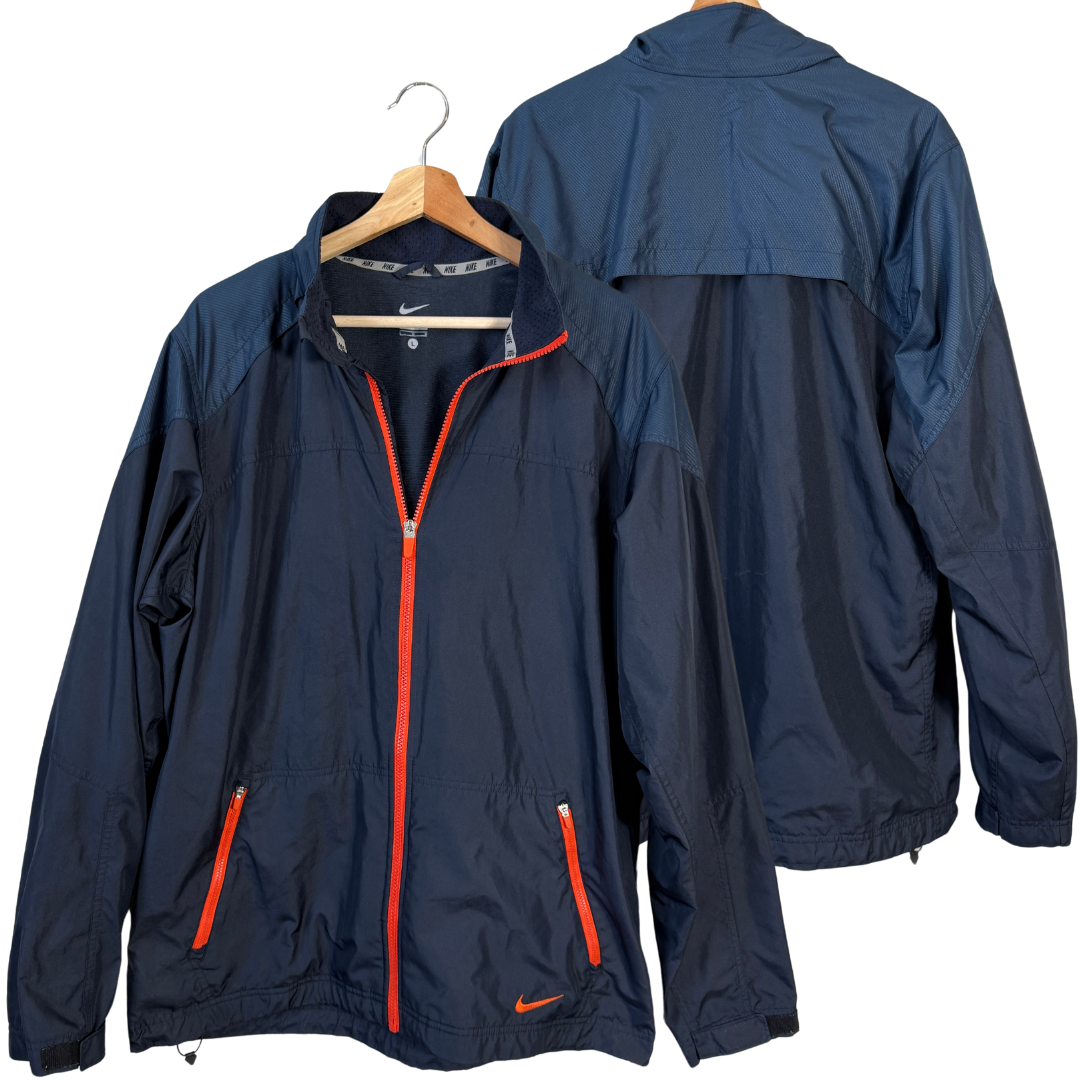 SACAI X NIKE Giacca a vento Nike full zip pista uomo grande arancione navy abbigliamento attivo outdoor