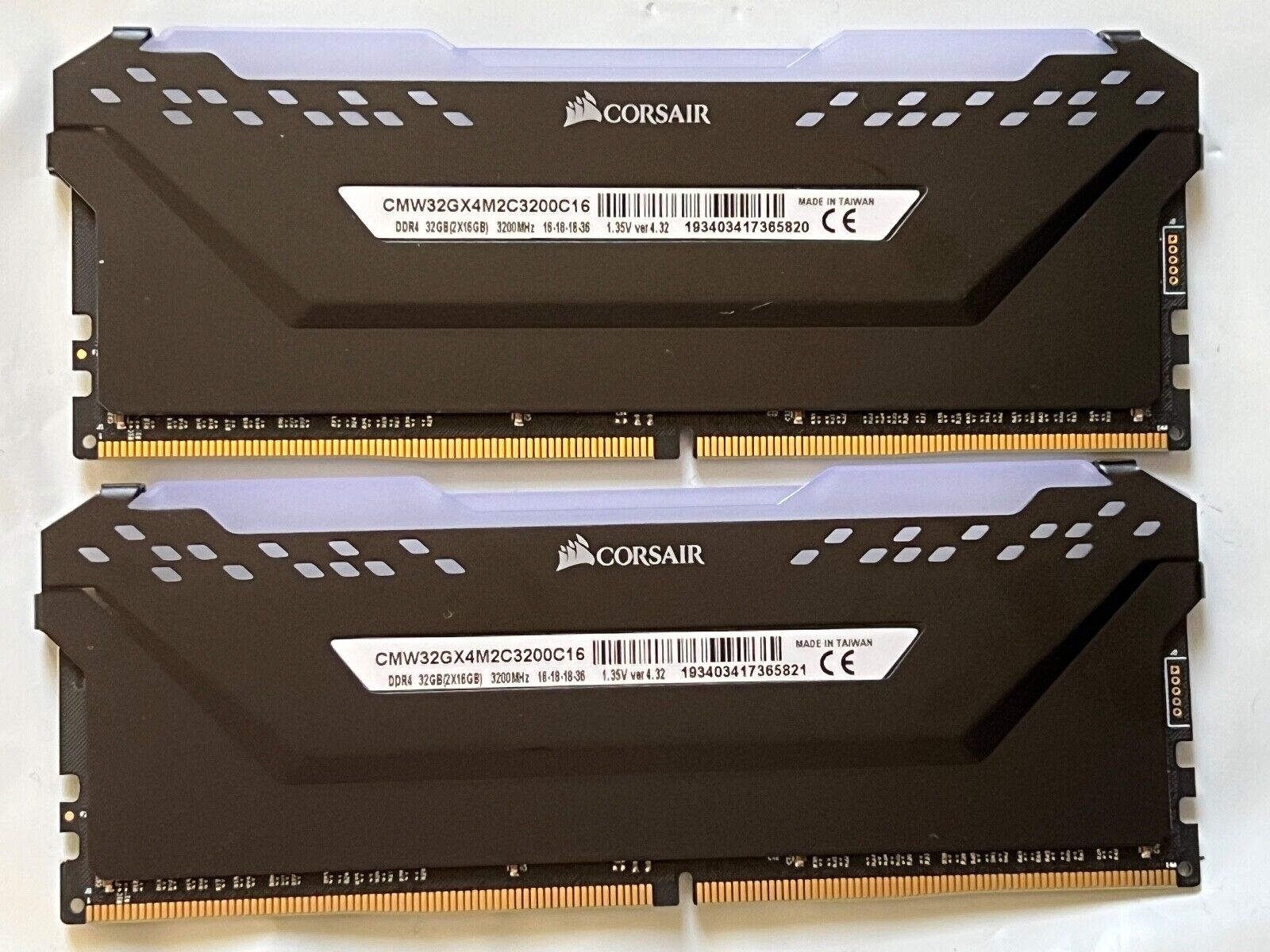 kaskade Rindende gåde CORSAIR Vengeance RGB PRO 32GB (2x16GB) 3200MHz DDR4 CMW32GX4M2C3200C16  974575236624 | eBay