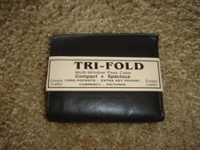 mens hand craft genuine leather wallet new with imperfections zipper broke.