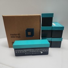 Bell  Howell Master Forty Slide Trays 6 Trays with original 6 Slot Box