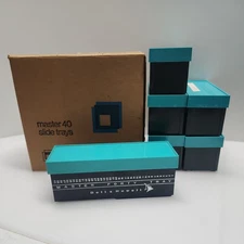 Bell & Howell Master Forty Slide Trays 6 Trays with original 6 Slot Box 