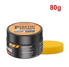 Auto Kunststoff Leder Restaurator Schwarz Glanz Innenraum Pflege Politur Wachs