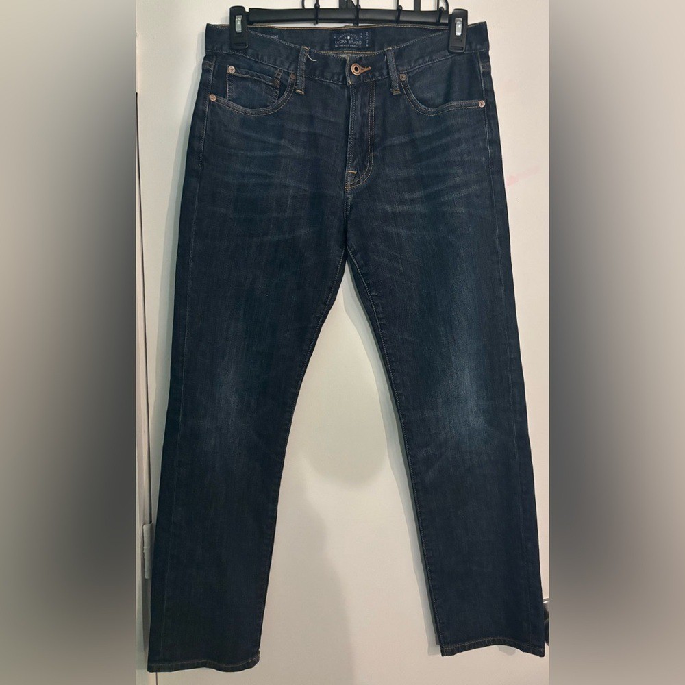 Lucky Brand Mens 221 Original Straight 32 x 30 Cotton Poly E