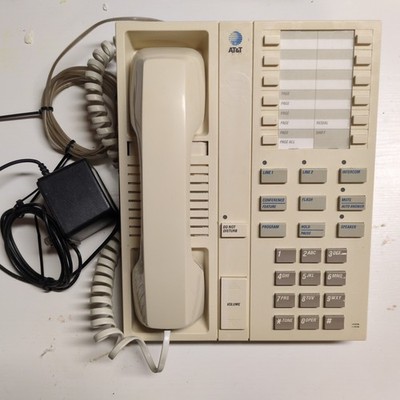 Vintage AT&T System 2000 Two Line Phone