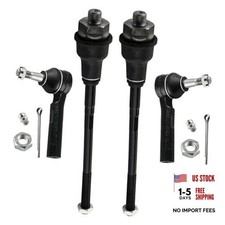 4 PCS Front Inner Outer Tie Rod Ends Kit Fit for Chevy ES3488-3493X2