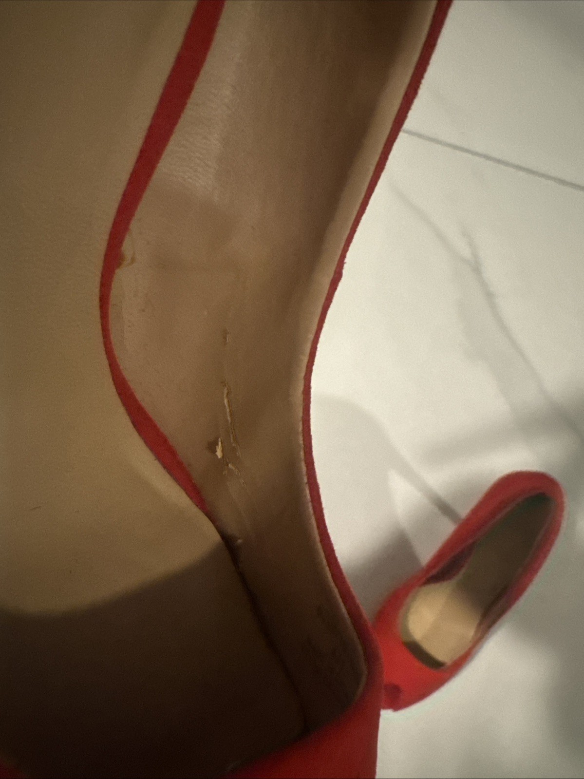 Zara Basic Red Suede High Platform Heels Stiletto… - image 12